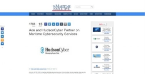 Aon and HudsonCyber Partner on Maritime Cybersecurity Services