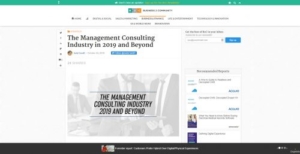 The Management Consulting Industry 2019 and Beyond